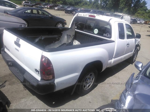 5TETX22N75Z106756 - 2005 TOYOTA TACOMA ACCESS CAB Weiß Foto 4