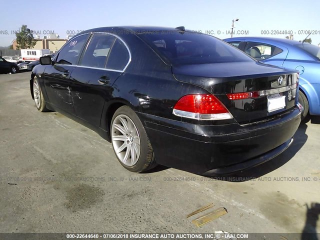 WBAGL634X2DP51848 - 2002 BMW 745 I BLACK photo 3