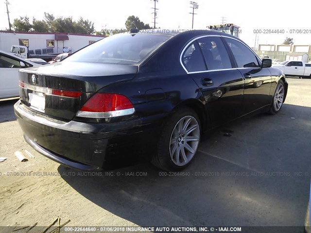 WBAGL634X2DP51848 - 2002 BMW 745 I BLACK photo 4