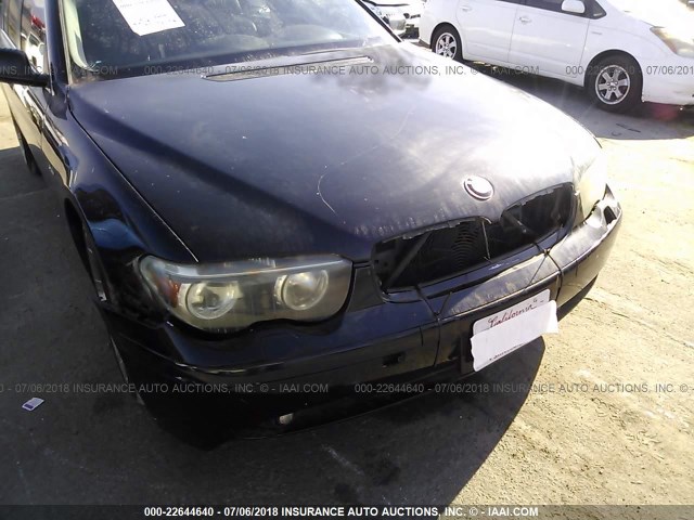 WBAGL634X2DP51848 - 2002 BMW 745 I BLACK photo 6
