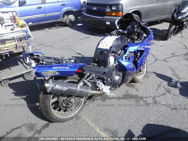 JKBZXNA136A004429 - 2006 KAWASAKI ZX1400 A BLUE photo 4