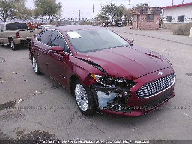 3FA6P0LU4DR202291 - 2013 FORD FUSION SE HYBRID RED photo 6