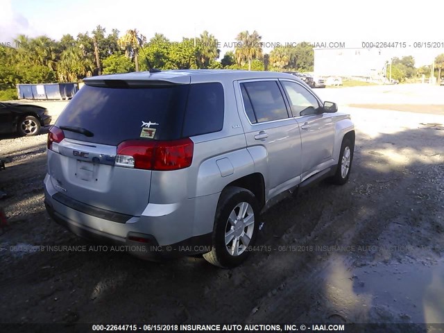 2CTALMEC7B6404353 - 2011 GMC TERRAIN SLE SILVER photo 4