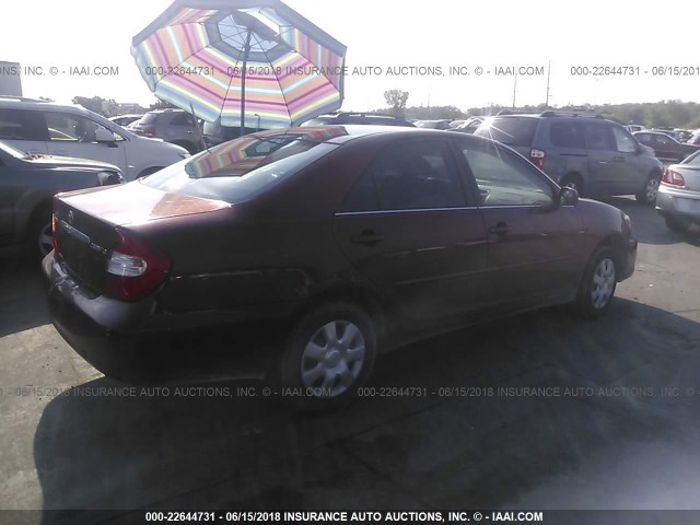 4T1BE32KX4U340244 - 2004 TOYOTA CAMRY LE/XLE/SE მუქწითელი ფოტო 4