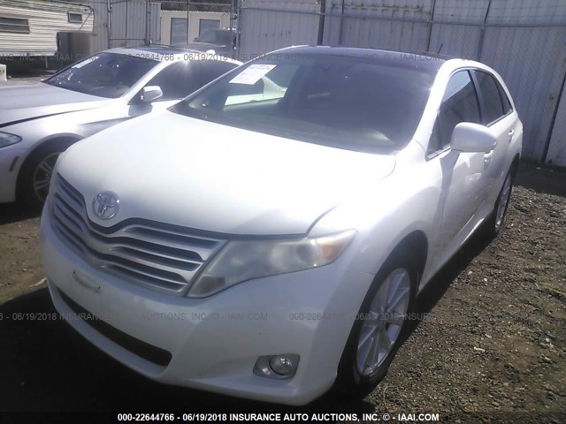 4T3ZA3BB7AU037113 - 2010 TOYOTA VENZA WHITE photo 2