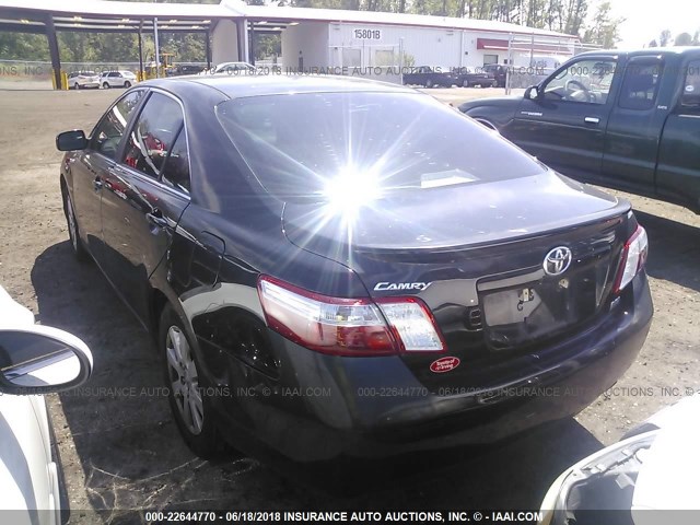 4T1BB46K57U008712 - 2007 TOYOTA CAMRY NEW GENERATION HYBRID BLACK photo 3