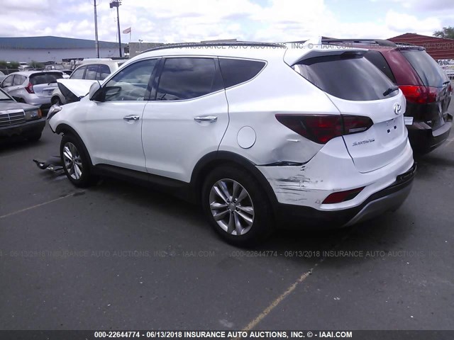 5NMZU4LAXJH072820 - 2018 HYUNDAI SANTA FE SPORT  WHITE photo 3