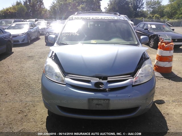 5TDYK4CC1AS330710 - 2010 TOYOTA SIENNA XLE/XLE LIMITED BLUE photo 6