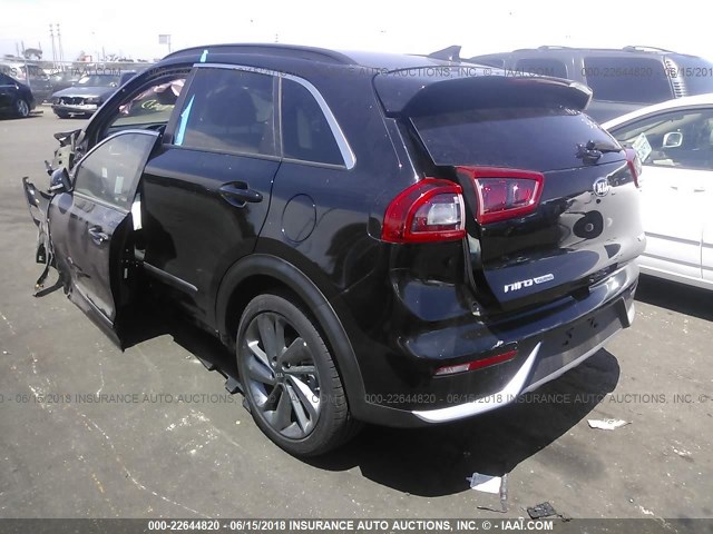 KNDCC3LC1H5058371 - 2017 KIA NIRO EX BLACK photo 3