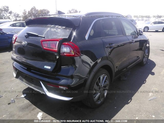 KNDCC3LC1H5058371 - 2017 KIA NIRO EX BLACK photo 4