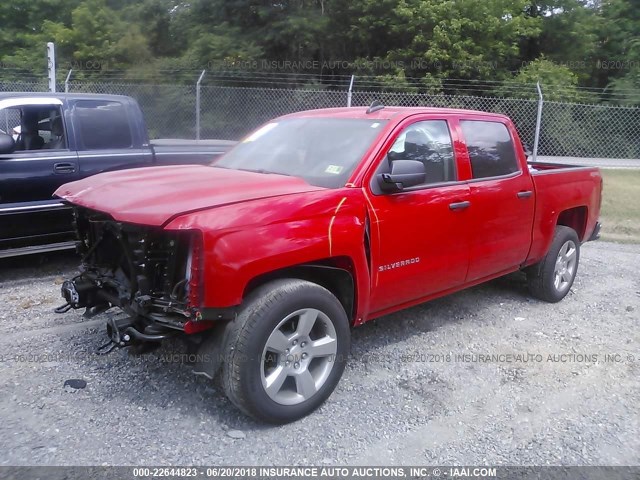 3GCUKNEC0HG355978 - 2017 CHEVROLET SILVERADO K1500/K1500 LS RED photo 2