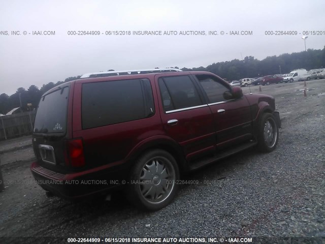 5LMRU27L5XLJ05691 - 1999 LINCOLN NAVIGATOR 勃艮第红 照片 4