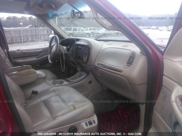5LMRU27L5XLJ05691 - 1999 LINCOLN NAVIGATOR 勃艮第红 照片 5