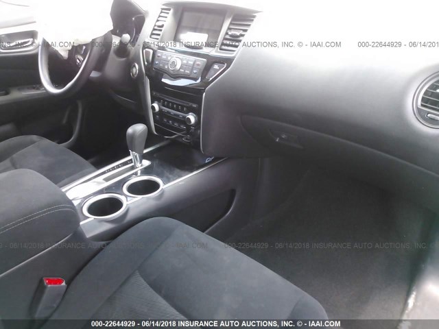 5N1AR2MN9FC627083 - 2015 NISSAN PATHFINDER S/SV/SL/PLATINUM 红色 照片 5