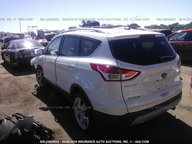 1FMCU9J93DUD07966 - 2013 FORD ESCAPE TITANIUM Beyaz fotoğraf 3
