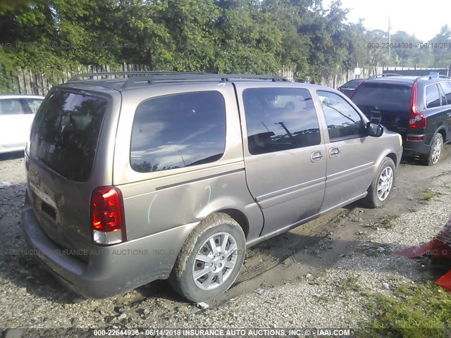 5GADV23L96D161339 - 2006 BUICK TERRAZA CX GOLD photo 4