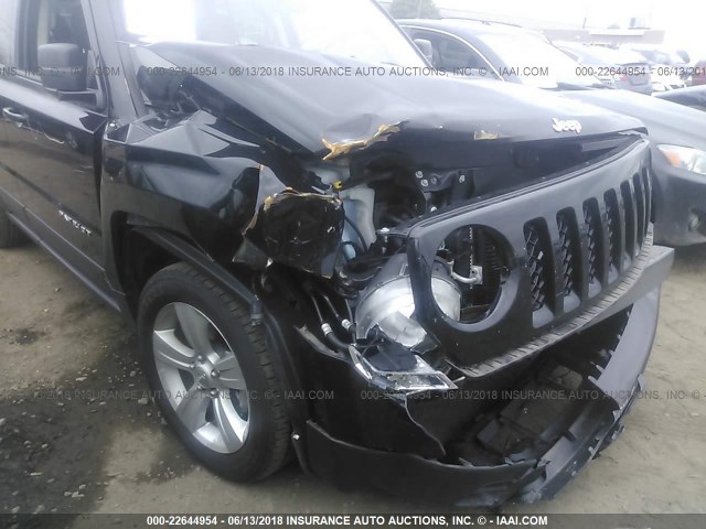 1C4NJRFB9FD154238 - 2015 JEEP PATRIOT LATITUDE BLACK photo 6