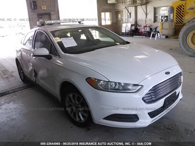 1FA6P0G72F5113622 - 2015 FORD FUSION S WHITE photo 1