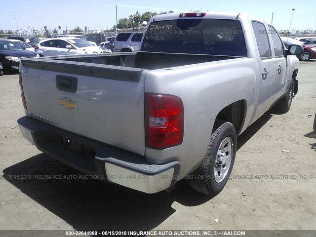 2GCEC13CX71535294 - 2007 CHEVROLET SILVERADO C1500 CREW CAB CREAM photo 4