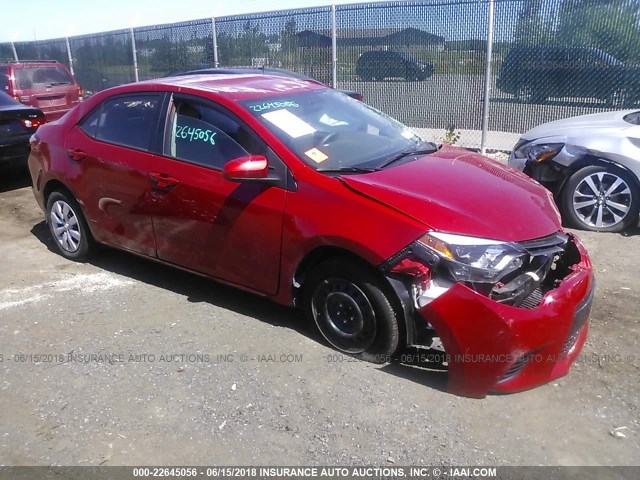 2T1BURHE6GC688586 - 2016 TOYOTA COROLLA L/LE/LE PLS/PRM/S/S PLS RED photo 1