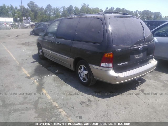 2FMZA5342YBD00970 - 2000 FORD WINDSTAR SEL BLACK photo 3