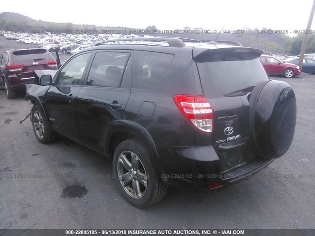 JTMRF4DV5AD038854 - 2010 TOYOTA RAV4 SPORT BLACK photo 3