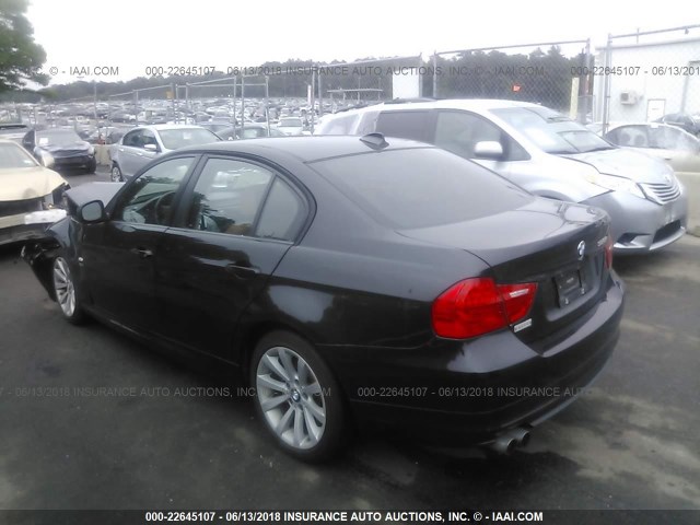 WBAPK5C50BF121704 - 2011 BMW 328 XI SULEV BLACK photo 3