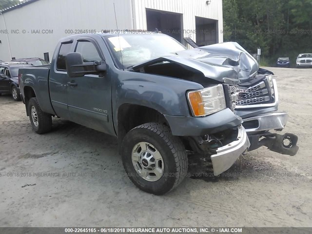 1GT220CG4CZ299276 - 2012 GMC SIERRA K2500 SLE BLUE photo 1