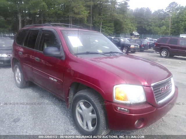 1GKDT13S842440297 - 2004 GMC ENVOY RED photo 1