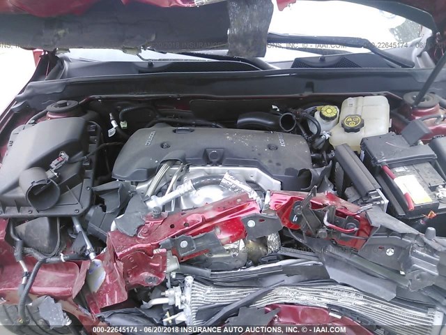 1G11J5SX0EF291816 - 2014 CHEVROLET MALIBU LTZ 红色 照片 10