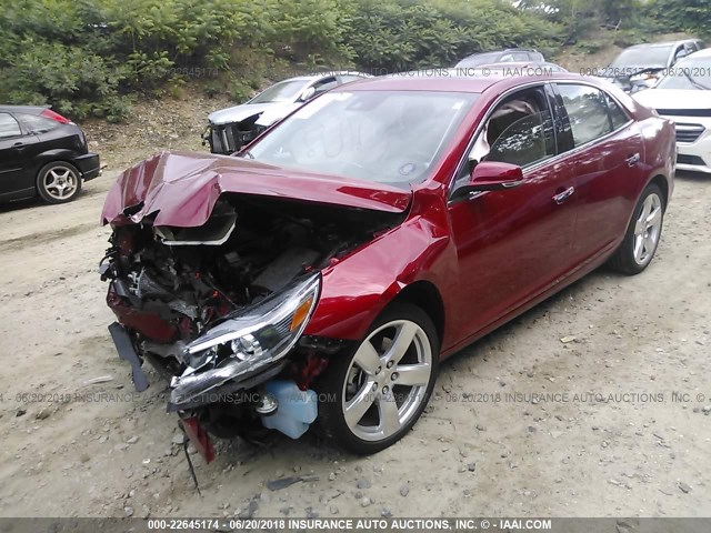 1G11J5SX0EF291816 - 2014 CHEVROLET MALIBU LTZ 红色 照片 2