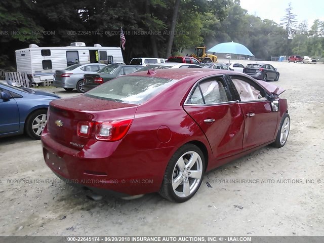 1G11J5SX0EF291816 - 2014 CHEVROLET MALIBU LTZ 红色 照片 4