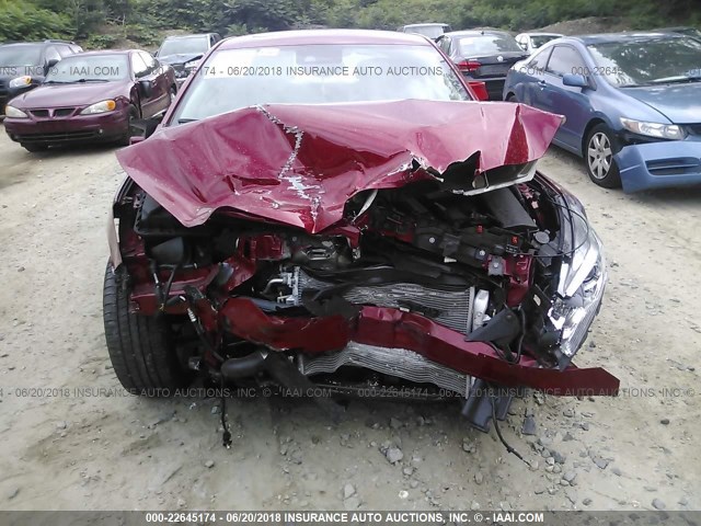 1G11J5SX0EF291816 - 2014 CHEVROLET MALIBU LTZ 红色 照片 6