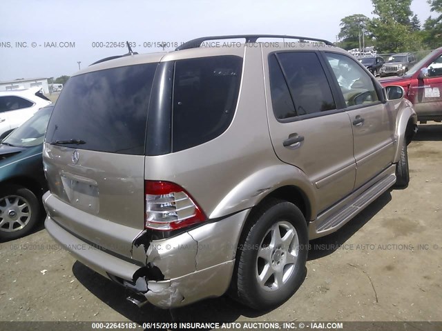 4JGAB54E42A308749 - 2002 MERCEDES-BENZ ML 320 GOLD photo 4