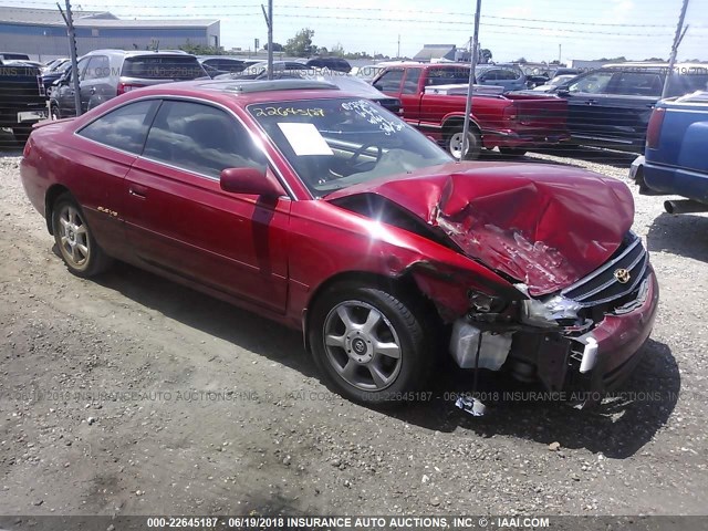 2T1CF22P7YC296606 - 2000 TOYOTA CAMRY SOLARA SE/SLE RED photo 1