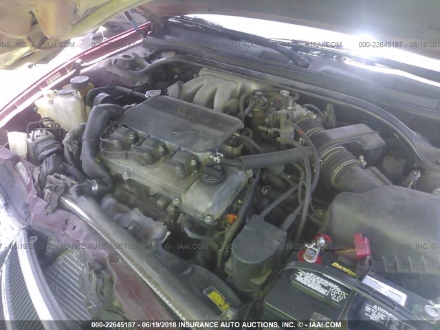 2T1CF22P7YC296606 - 2000 TOYOTA CAMRY SOLARA SE/SLE RED photo 10
