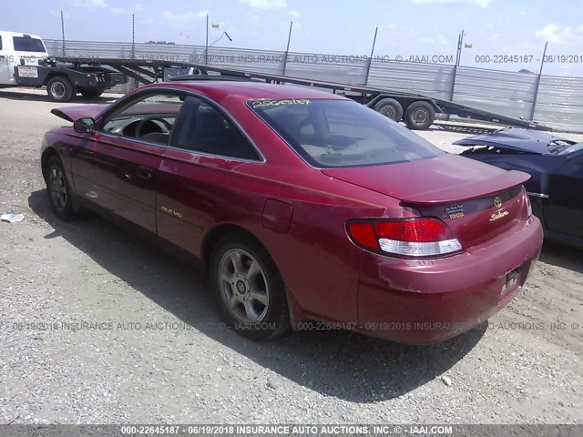 2T1CF22P7YC296606 - 2000 TOYOTA CAMRY SOLARA SE/SLE RED photo 3