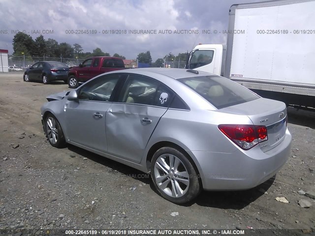 1G1PG5SB5G7105746 - 2016 CHEVROLET CRUZE LIMITED LTZ SILVER photo 3