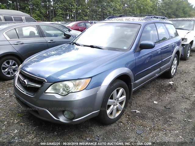 4S4BP62C587305569 - 2008 SUBARU OUTBACK 2.5I LIMITED BLUE photo 2