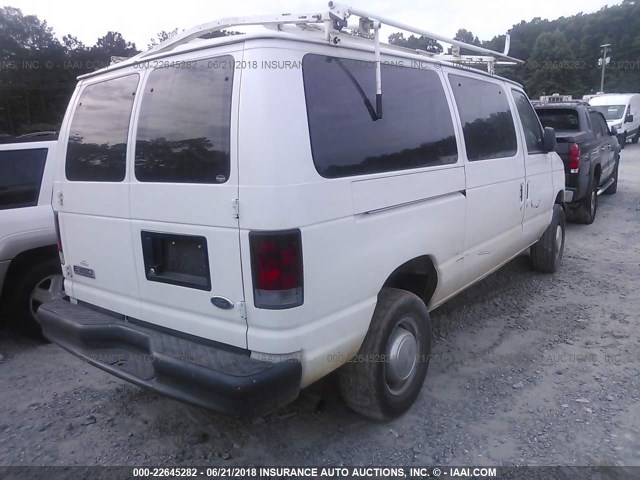 1FTSE34L46DB30610 - 2006 FORD ECONOLINE E350 SUPER DUTY VAN WHITE photo 4