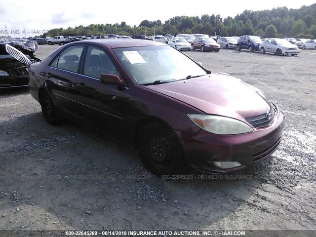 4T1BE32K24U318707 - 2004 TOYOTA CAMRY LE/XLE/SE წითელი ფოტო 1