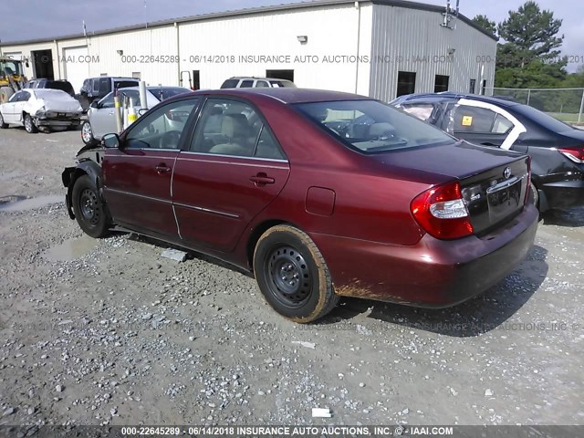 4T1BE32K24U318707 - 2004 TOYOTA CAMRY LE/XLE/SE RED photo 3