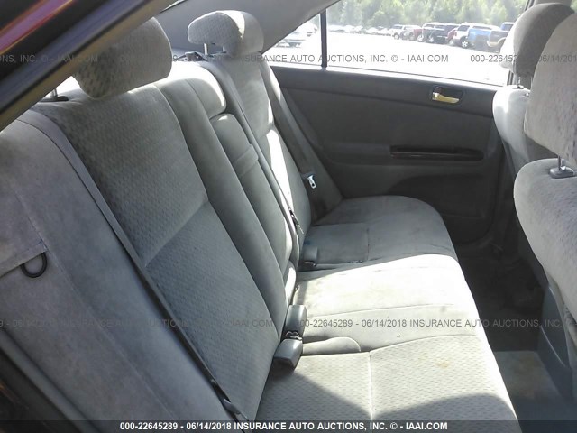 4T1BE32K24U318707 - 2004 TOYOTA CAMRY LE/XLE/SE წითელი ფოტო 8