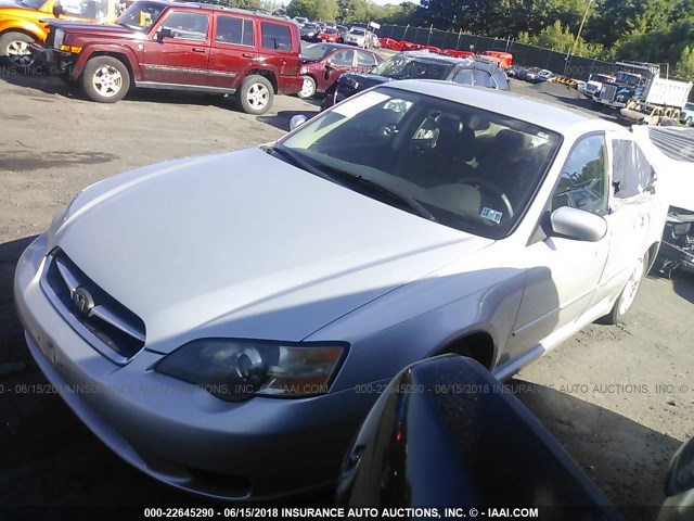 4S3BL616857212956 - 2005 SUBARU LEGACY 2.5I GRAY photo 2