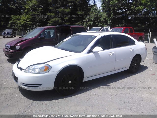 2G1WB5E33E1178073 - 2014 CHEVROLET IMPALA LIMITED LT WHITE photo 2