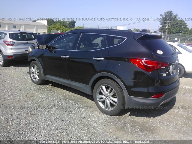 5XYZU3LA4DG051292 - 2013 HYUNDAI SANTA FE SPORT  BLACK photo 3