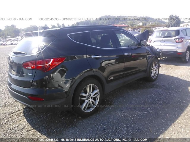 5XYZU3LA4DG051292 - 2013 HYUNDAI SANTA FE SPORT  BLACK photo 4