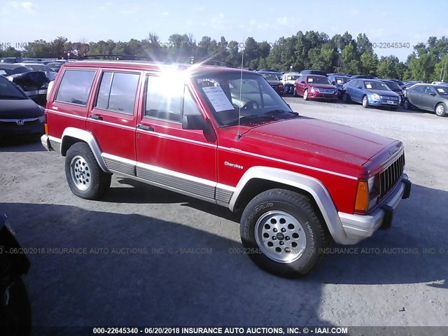 1J4FJ78S0TL237848 - 1996 JEEP CHEROKEE COUNTRY RED photo 1