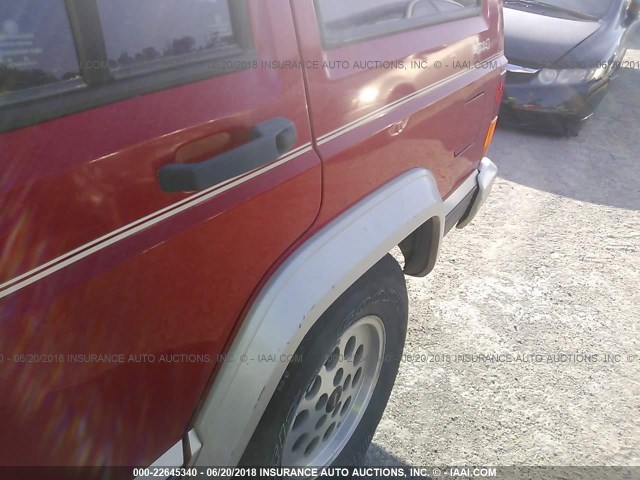 1J4FJ78S0TL237848 - 1996 JEEP CHEROKEE COUNTRY RED photo 6