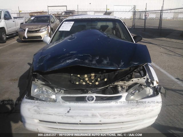 2T1BR18E8WC083146 - 1998 TOYOTA COROLLA VE/CE/LE WHITE photo 6